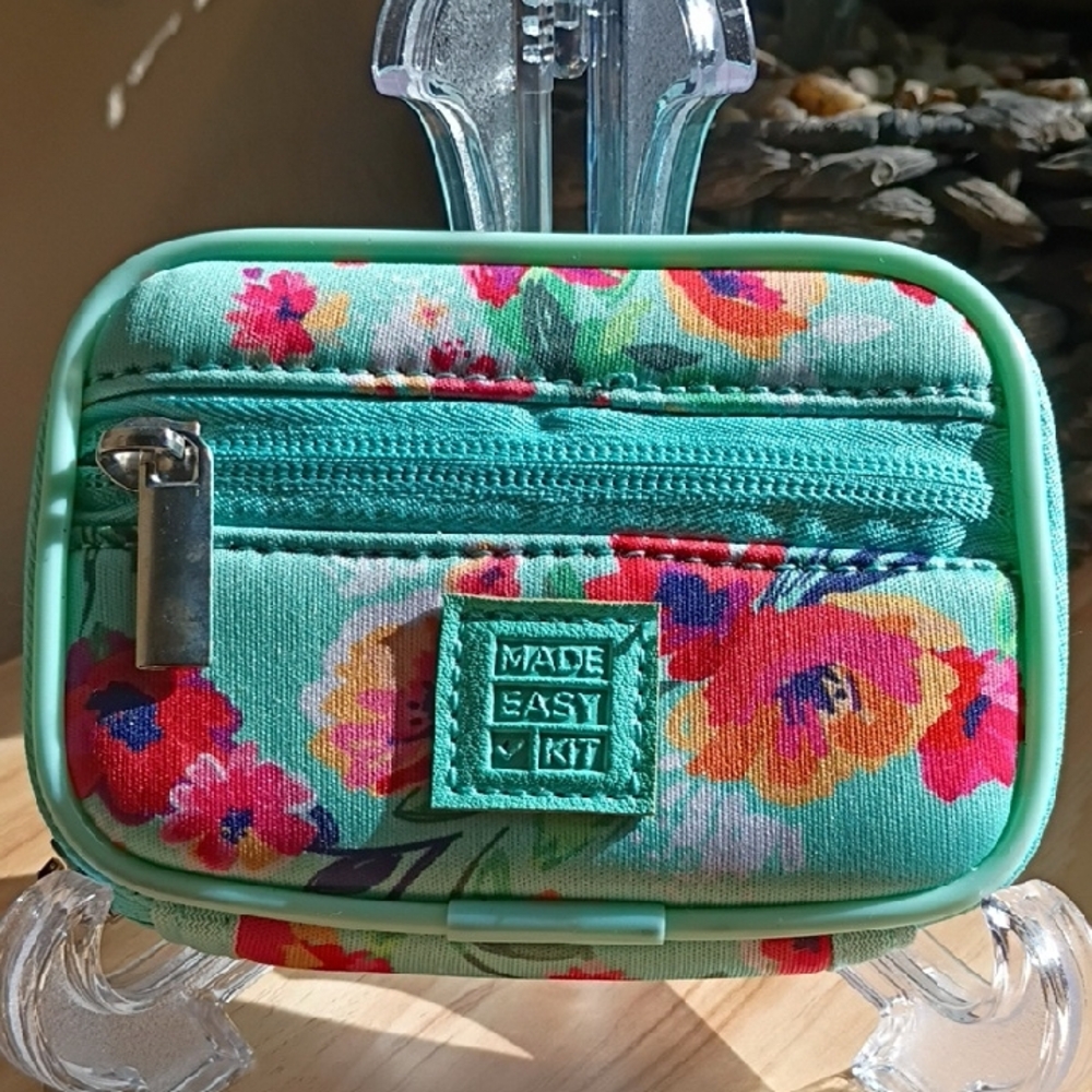 Floral Green Medication Case